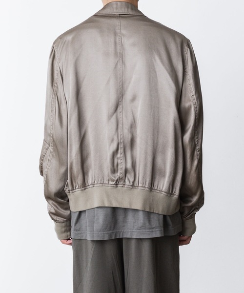 VEIN （ヴェイン）の「RY ピグメント プリントサテン フライトジャケット / RY PIGMENT PRINT SATIN FLIGHT JACKET（ミリタリージャケット・メンズ・カーキ系/ブラック・1/2/3）」の17枚目の写真