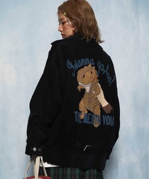 DOUBLE NAME | Dino.BACK刺しゅうコーデュロイブルソン/ユニセックス(ブルゾン)