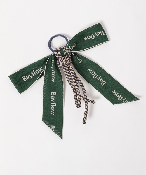 BAYFLOW（ベイフロー）の「リボンチャームラメショルダートート（トートバッグ・レディース・ネイビー/アイボリー・FREE）」の21枚目の写真