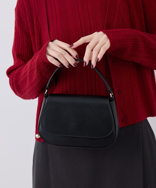 ROPE' PICNIC（ロペピクニック）の「ラウンドワンハンドル&ショルダーバッグ（ハンドバッグ・レディース・ブラック/キナリ/シルバー・FREE）」の5枚目の写真