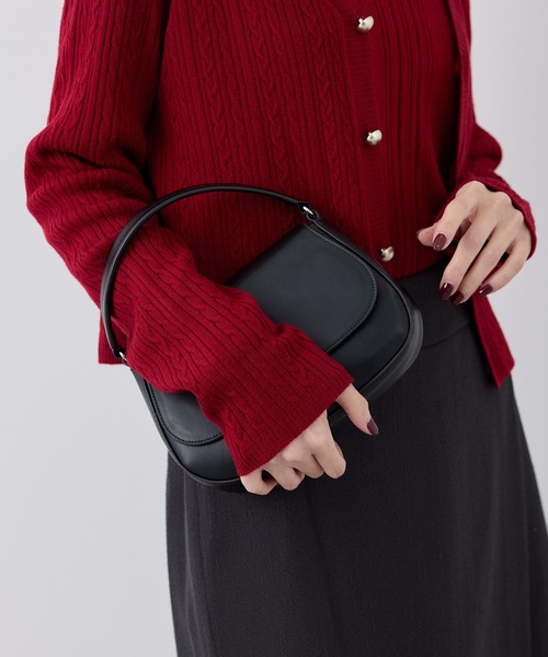 ROPE' PICNIC（ロペピクニック）の「ラウンドワンハンドル&ショルダーバッグ（ハンドバッグ・レディース・ブラック/キナリ/シルバー・FREE）」の6枚目の写真