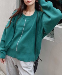 CORNERS | 配色ラインコクーンニットプルオーバー(ニット/セーター)