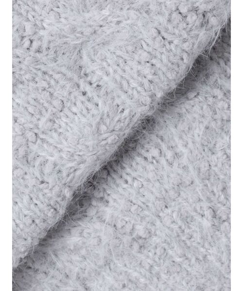 CALNAMUR(カルナムール)の「2WAY MIX YARN CABLE KNIT/2WAYヤーンケーブルニット(ニット/セーター・レディース・ホワイト/グレー/イエロー・FREE)」の11枚目の写真