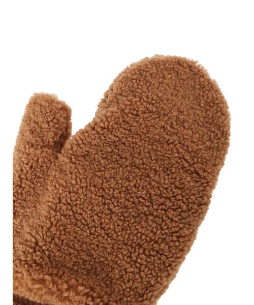 Samansa Mos2（サマンサ モスモス）の「ドローコード付ボアミトン（手袋・レディース・キャメル/オフホワイト・F）」の17枚目の写真