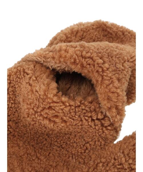 Samansa Mos2（サマンサ モスモス）の「ドローコード付ボアミトン（手袋・レディース・キャメル/オフホワイト・F）」の18枚目の写真