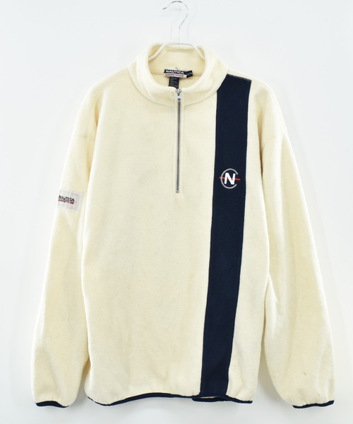 NAUTICA（ノーティカ）の「【ヴィンテージ古着】90'S NAUTICA ハーフジップフリース（その他アウター・メンズ・ホワイト・X-LARGE）」の2枚目の写真