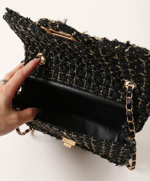 PHILLY（フィリー）の「【PHILLY】2WAYツイードチェーンバッグ（ショルダーバッグ・レディース・アイボリー/ブラック・FREE）」の22枚目の写真