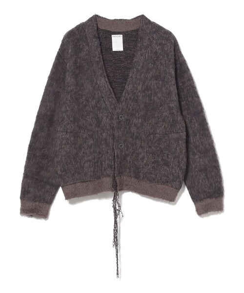 BEAMS T(ビームスティー)の「FACCIES / Mix Color shaggy cardigan(カーディガン/ボレロ・メンズ・ブラック・M/L)」の2枚目の写真