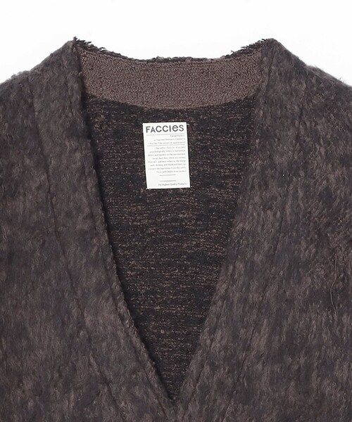 BEAMS T(ビームスティー)の「FACCIES / Mix Color shaggy cardigan(カーディガン/ボレロ・メンズ・ブラック・M/L)」の3枚目の写真
