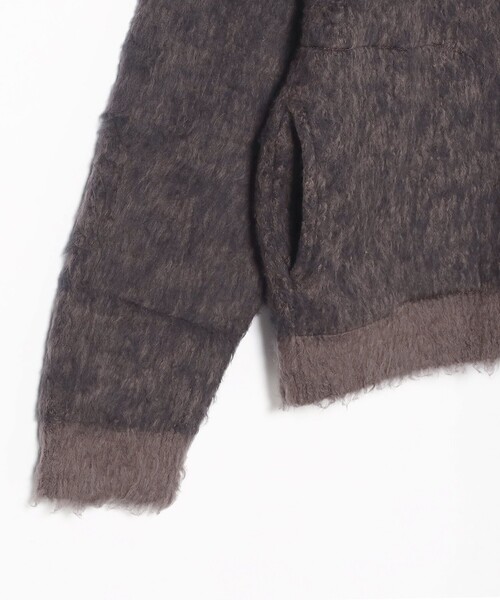 BEAMS T(ビームスティー)の「FACCIES / Mix Color shaggy cardigan(カーディガン/ボレロ・メンズ・ブラック・M/L)」の4枚目の写真