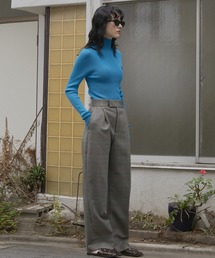 チェックタックパンツ / Check Tuck Pants
