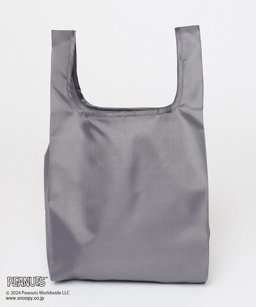 Honeys（ハニーズ）の「スヌーピー／お弁当エコバッグ（エコバッグ/サブバッグ・レディース・ブルー/アイボリー/ピンク系/スミクロ/ミント・FREE）」の18枚目の写真