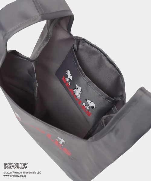 Honeys（ハニーズ）の「スヌーピー／お弁当エコバッグ（エコバッグ/サブバッグ・レディース・ブルー/アイボリー/ピンク系/スミクロ/ミント・FREE）」の19枚目の写真