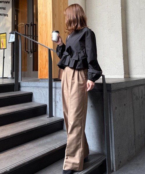 パンツ Ran Ran - 2タックワイドパンツ made in INTERFACTORY（その他