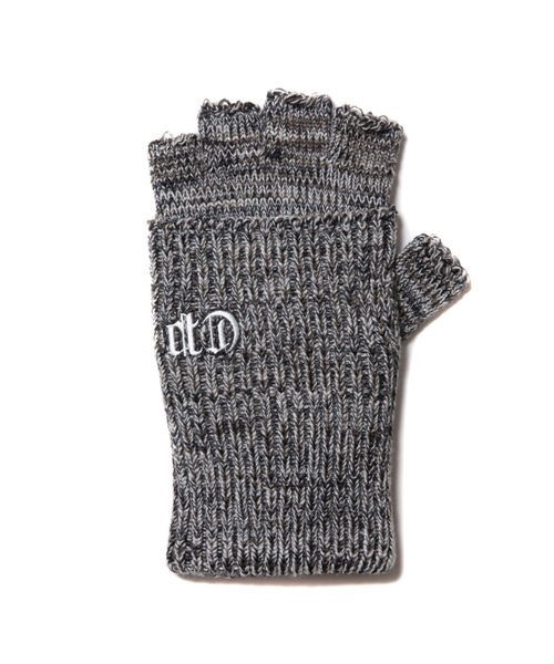 COOTIE PRODUCTIONS（クーティープロダクションズ）の「Lowgauge Fingerless Knit Glove（手袋・メンズ・ミックスグレー/サンドベージュ/ブラック・ONE SIZE）」の5枚目の写真