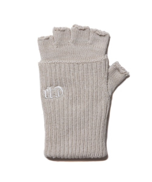 COOTIE PRODUCTIONS（クーティープロダクションズ）の「Lowgauge Fingerless Knit Glove（手袋・メンズ・ミックスグレー/サンドベージュ/ブラック・ONE SIZE）」の6枚目の写真