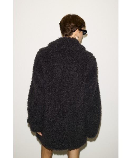 THROW by SLY(スローバイスライ)の「THROW F/FUR TAILOR COAT フェイクファー テイラー コート(その他アウター・レディース・ライトブラック/ブラウン・FREE)」の19枚目の写真