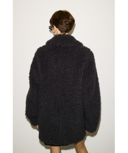 THROW by SLY(スローバイスライ)の「THROW F/FUR TAILOR COAT フェイクファー テイラー コート(その他アウター・レディース・ライトブラック/ブラウン・FREE)」の20枚目の写真