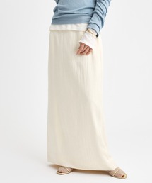 BABYLONE | Wサテン台形マキシスカート(スカート)
