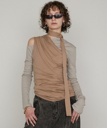 PRANK PROJECT | ワンショルレイヤードトップ / One Shoulder Layered Top(Tシャツ/カットソー)