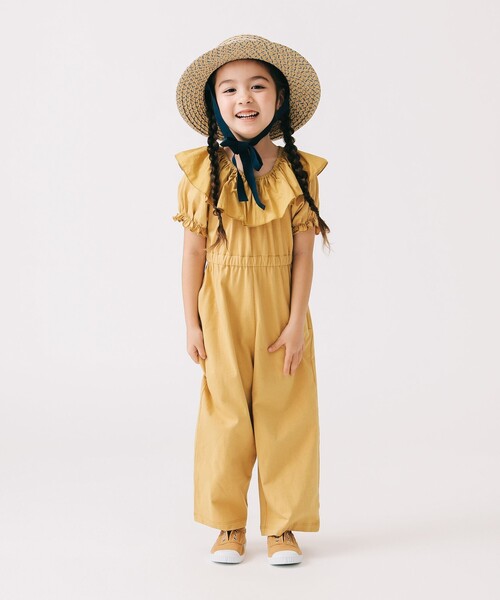 B:MING by BEAMS（ビーミングバイビームス）の「ピエロ襟 オールインワン 2025SS（100～140cm）（つなぎ/オールインワン・キッズ・イエロー系その他5/ミント・100/140/130/120/110）」の4枚目の写真