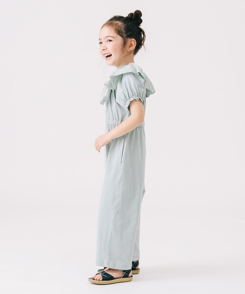 B:MING by BEAMS（ビーミングバイビームス）の「ピエロ襟 オールインワン 2025SS（100～140cm）（つなぎ/オールインワン・キッズ・イエロー系その他5/ミント・100/140/130/120/110）」の9枚目の写真