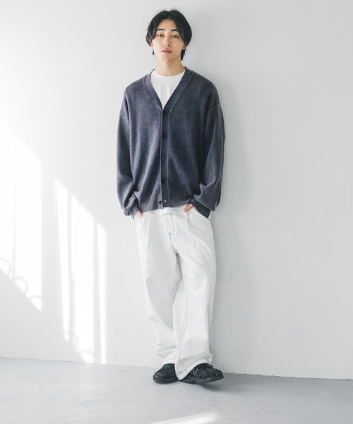 LOWRYS FARM(ローリーズファーム)の「ピグメントニットカーディガン 289680(カーディガン/ボレロ・メンズ・ブラック/ブルー・FREE)」の12枚目の写真