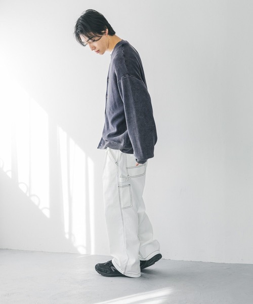 LOWRYS FARM(ローリーズファーム)の「ピグメントニットカーディガン 289680(カーディガン/ボレロ・メンズ・ブラック/ブルー・FREE)」の13枚目の写真