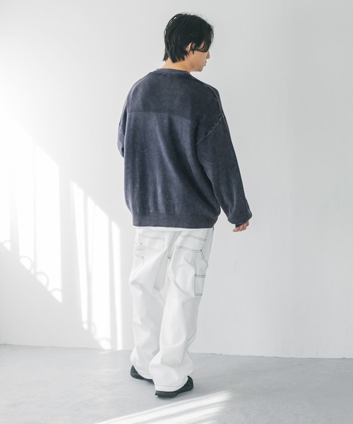 LOWRYS FARM(ローリーズファーム)の「ピグメントニットカーディガン 289680(カーディガン/ボレロ・メンズ・ブラック/ブルー・FREE)」の14枚目の写真