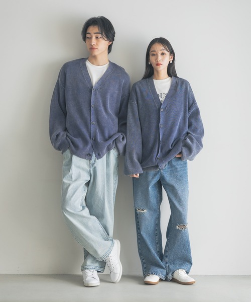LOWRYS FARM(ローリーズファーム)の「ピグメントニットカーディガン 289680(カーディガン/ボレロ・メンズ・ブラック/ブルー・FREE)」の22枚目の写真