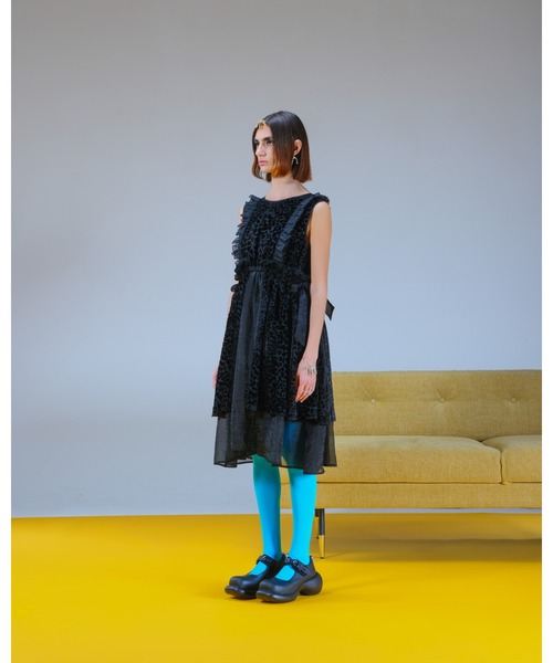 PAMEO POSE（パメオポーズ）の「Ameria Leopard Dress（ワンピース・レディース・ピンク/ブラック・FREE）」の4枚目の写真