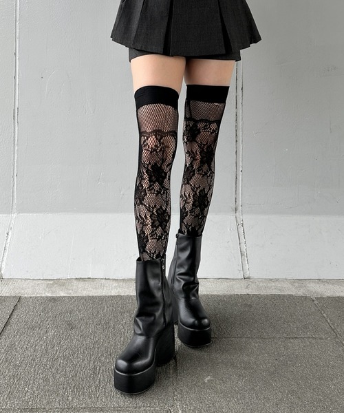 2点②花柄 ホワイトソックス グリーンリブ 2点②花柄 ホワイトソックス グリーンリブ 2点②花柄 ホワイトソックス