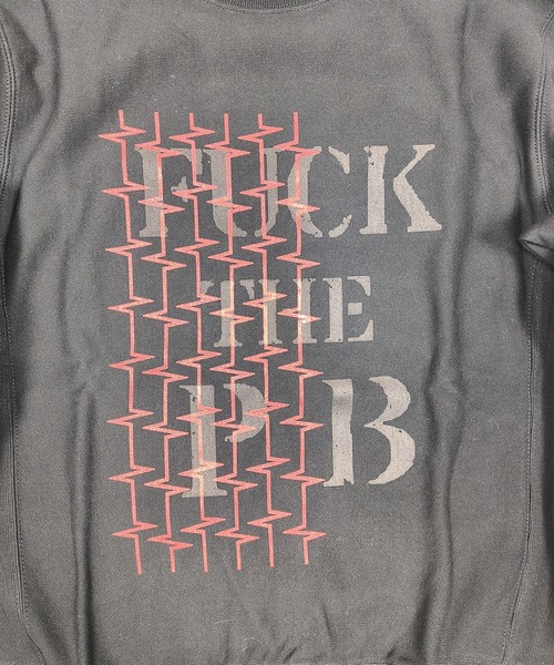 MIG&DEXI(ミグアンドデキシー)の「FUCK THE PB SWEAT SHIRTS / Mr.X(その他トップス・メンズ・ホワイト/ブラック・M/L/XXL/XL)」の17枚目の写真
