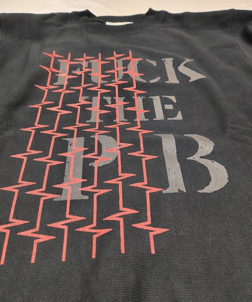 MIG&DEXI(ミグアンドデキシー)の「FUCK THE PB SWEAT SHIRTS / Mr.X(その他トップス・メンズ・ホワイト/ブラック・M/L/XXL/XL)」の16枚目の写真
