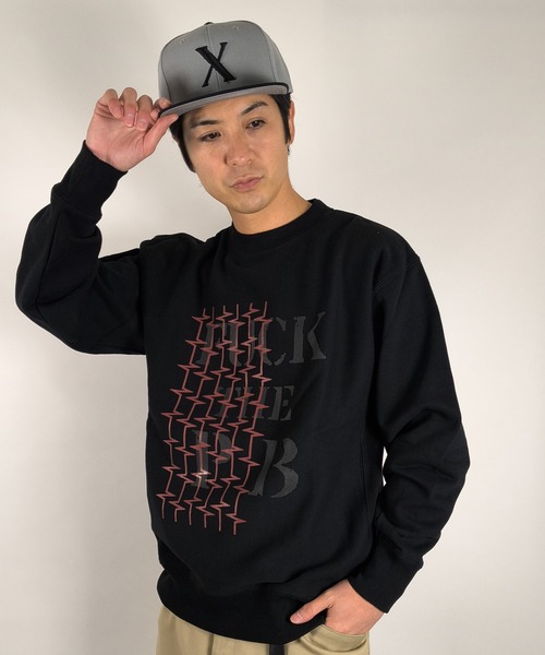 MIG&DEXI(ミグアンドデキシー)の「FUCK THE PB SWEAT SHIRTS / Mr.X(その他トップス・メンズ・ホワイト/ブラック・M/L/XXL/XL)」の6枚目の写真