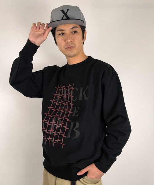 MIG&DEXI(ミグアンドデキシー)の「FUCK THE PB SWEAT SHIRTS / Mr.X(その他トップス・メンズ・ホワイト/ブラック・M/L/XXL/XL)」の5枚目の写真