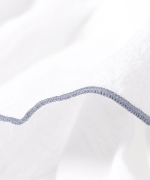 BEAMS mini（ビームスミニ）の「刺繍 フレア セットアップ 2025SS（90～150cm）（シャツ/ブラウス・キッズ・ブルー系その他/オフホワイト・130/90/120/110/100/150/140）」の11枚目の写真