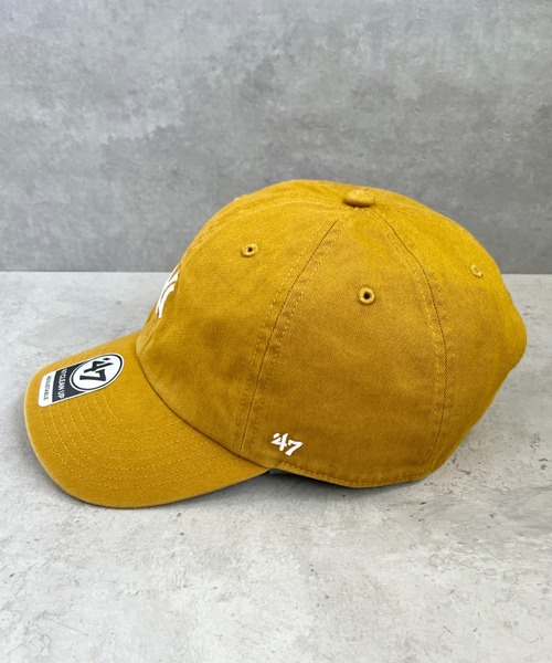 '47（フォーティーセブン）の「【日本未発売】'47(フォーティーセブン)/BASE RUNNER CLEAN UP/ミニロゴ  ロゴ刺繍 ベースボール クリーンナップ キャップ 帽子（キャップ・レディース・ピンク/イエロー/モスグリーン/アイボリー/ダークグリーン/チャコールグレー/ブラック/ブラウン/カーキ/ネイビー・FREE）」の15枚目の写真