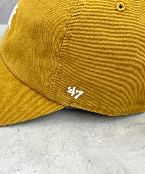 '47（フォーティーセブン）の「【日本未発売】'47(フォーティーセブン)/BASE RUNNER CLEAN UP/ミニロゴ  ロゴ刺繍 ベースボール クリーンナップ キャップ 帽子（キャップ・レディース・ピンク/イエロー/モスグリーン/アイボリー/ダークグリーン/チャコールグレー/ブラック/ブラウン/カーキ/ネイビー・FREE）」の16枚目の写真
