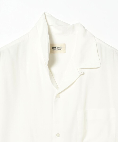 B:MING by BEAMS（ビーミングバイビームス）の「ambiance / Cotton Rayon open-collared Shirt（シャツ/ブラウス・メンズ・ブラック/オフホワイト・X-LARGE/LARGE/MEDIUM/SMALL）」の19枚目の写真