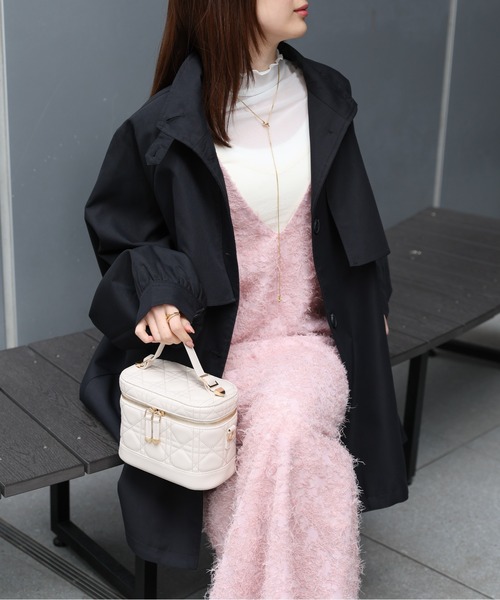 sakishimatokyo（サキシマトーキョー）の「カットジャガード　ジャンパースカート/ワンピース/ドレス（ジャンパースカート・レディース・ホワイト/ピンク/ブラック・FREE）」の7枚目の写真