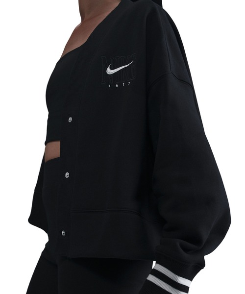 NIKE（ナイキ）の「NIKE WMNS PHNX FLC OOS GX CRDGN HJ0946/HJ0947（カーディガン/ボレロ・レディース・ブラック/レッド/オフホワイト・S）」の13枚目の写真