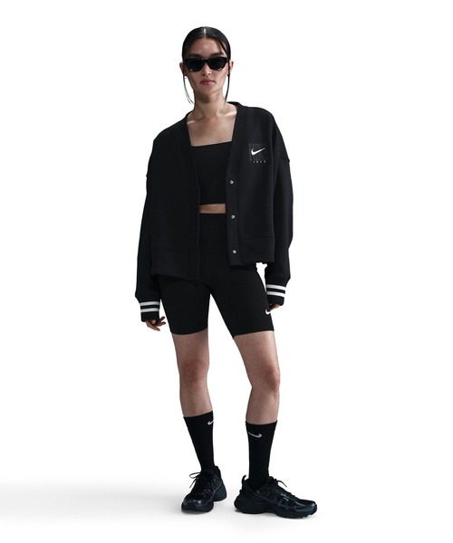 NIKE（ナイキ）の「NIKE WMNS PHNX FLC OOS GX CRDGN HJ0946/HJ0947（カーディガン/ボレロ・レディース・ブラック/レッド/オフホワイト・S）」の14枚目の写真