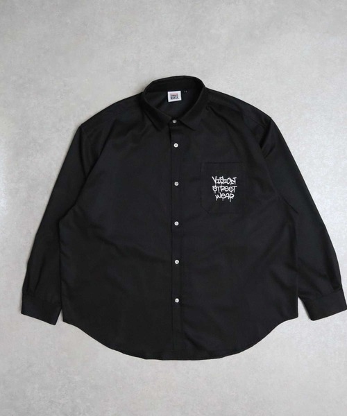 VISION STREET WEAR（ヴィジョンストリートウェア）の「【VISION STREET WEAR】ゴースト刺繍シャツ（シャツ/ブラウス・メンズ・ブラック/ライム/キナリ・M/L/XL）」の8枚目の写真