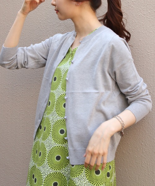 RYE TENDER(ライテンダー)の「RYE TENDER/ライテンダー クララカーディガン CLARA CARDIGAN(カーディガン/ボレロ・レディース・ブルー/グレー/ブラック・0)」の3枚目の写真