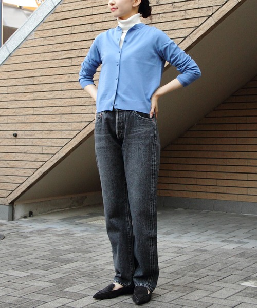 RYE TENDER(ライテンダー)の「RYE TENDER/ライテンダー クララカーディガン CLARA CARDIGAN(カーディガン/ボレロ・レディース・ブルー/グレー/ブラック・0)」の8枚目の写真