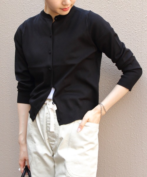 RYE TENDER(ライテンダー)の「RYE TENDER/ライテンダー クララカーディガン CLARA CARDIGAN(カーディガン/ボレロ・レディース・ブルー/グレー/ブラック・0)」の16枚目の写真