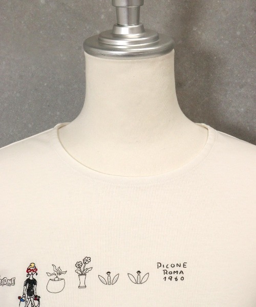 STUDIO PICONE(スタジオピッコーネ)の「ラウンドヘムプルオーバー(Tシャツ/カットソー・レディース・ホワイト/ライトグレー/ネイビー・LL/L/M)」の14枚目の写真