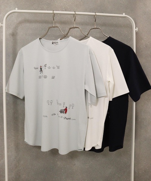 STUDIO PICONE(スタジオピッコーネ)の「ラウンドヘムプルオーバー(Tシャツ/カットソー・レディース・ホワイト/ライトグレー/ネイビー・LL/L/M)」の7枚目の写真