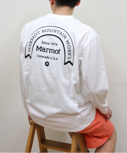 MARMOT(マーモット)の「Marmot/マーモット ギフテッド ロングスリーブTEE Gifted Long Sleeve T-Shirts(Tシャツ/カットソー・レディース・ホワイト/ブラック/ヘザーグレー・S/L/M)」の7枚目の写真